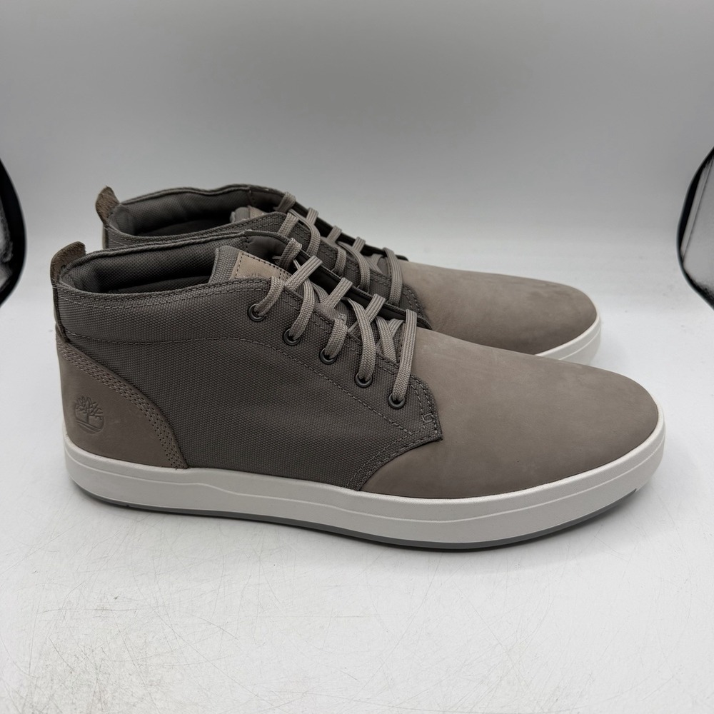 Timberland Davis Square Chukka Boots Shoes Mens Sz 13 Grey Lace Up Sneakers